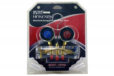Колектор заправний HongSen 2-вентильний HS-33661 гліціріновий